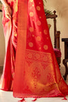 Scarlet Red Banarasi Saree