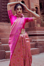 Baby Pink Kanjivaram Silk Saree
