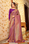 Magenta Purple Kanjivaram Saree