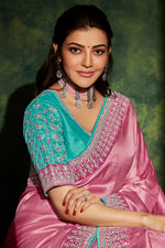 Blush Pink South Silk Saree