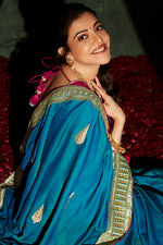 Cerulean Blue South Silk Saree