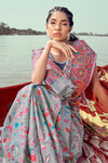 Oxford Grey Pashmina Saree