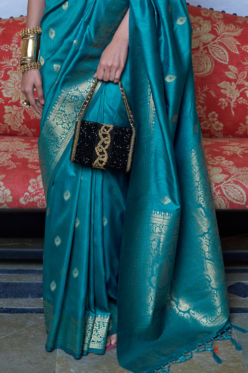 Royal Blue Banarasi Saree