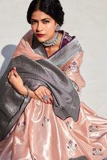 Mystic Pink Paithani Saree