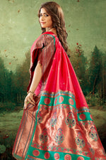 Dark Pink Paithani Saree