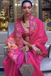 Queen Pink Organza Saree