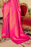Rose Pink Kanjivaram Saree
