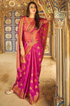 Magenta Pink Silk Saree