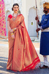 Classic Red Woven Kanjivaram Saree - Special Wedding Edition