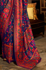 Indigo Blue Banarasi Saree