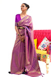Royal Purple Kanjivaram Saree