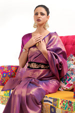 Royal Purple Kanjivaram Saree