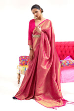 Rose Pink Kanjivaram Saree