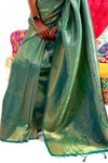 Jade Green Kanjivaram Saree
