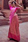 Baby Pink Kanjivaram Silk Saree
