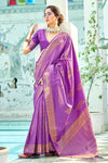 Munsell Purple Kanjivaram Saree