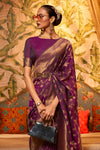 Mulberry Purple Kanjivaram Saree