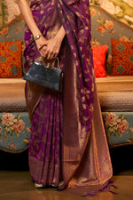 Mulberry Purple Kanjivaram Saree