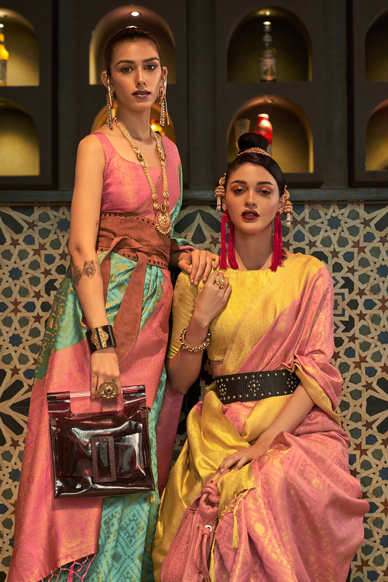 Mint Green Kanjivaram Silk Saree