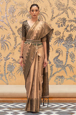 Peanut Brown Kanjivaram Saree