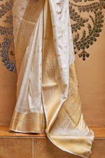 Frost White Kanjivaram Saree