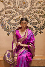 Iris Purple Kanjivaram Saree