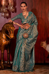 Blue Kanjivaram Zari Based Silk Saree
