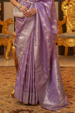 Malti Lavender Banarasi Saree