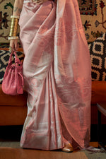 Thulian Pink Kanjivaram Silk saree