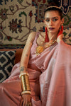 Thulian Pink Kanjivaram Silk saree