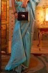 Sky Blue Kanjivaram Saree