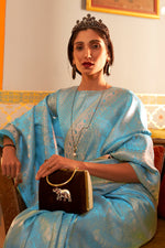 Sky Blue Kanjivaram Saree