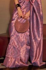 Electric Violet Kanjivaram Silk saree