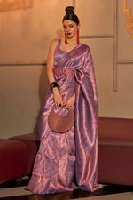 Electric Violet Kanjivaram Silk saree