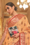Royal Orange Cotton Saree