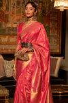 Gulal Pink Banarasi Saree