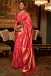Gulal Pink Banarasi Saree