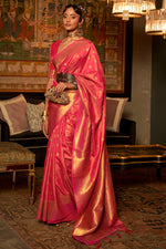 Gulal Pink Banarasi Saree