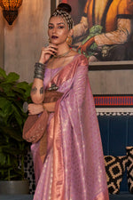 Mauve Purple Kanjivaram Silk saree