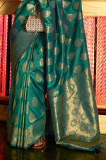 Dynasty Green Kanjivaram Saree