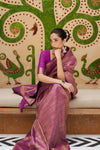 Orchid Violet Kanjivaram Saree