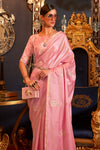 Bubblegum Pink Banarasi Saree