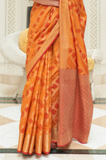 Royal Orange Patola Saree