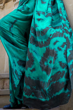 Emerald Green Digital Printed Saree