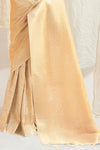 Off White Shimmery Kanjivaram Saree