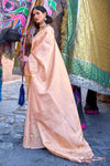 Baby Pink Kanjivaram Saree