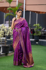 Lollipop Purple Kanjivaram Saree