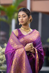 Lollipop Purple Kanjivaram Saree