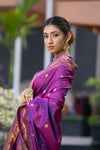 Lollipop Purple Kanjivaram Saree