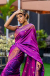 Lollipop Purple Kanjivaram Saree